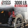 SHOCKSTRAP Ratchet Strap, 15' x 1.5" Shock Absorbing Heavy Duty