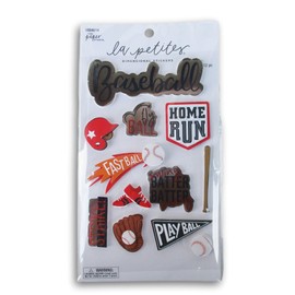 3D Baseball Stickers for Journaling, Scrapbooking, Cardmaking, Arts & Crafts - 12 Pieces