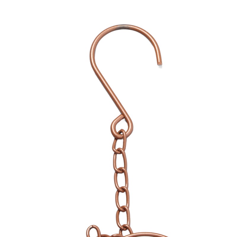 Metal Rain Chain Drainage Function Decorative Heart Shape Wind Chime