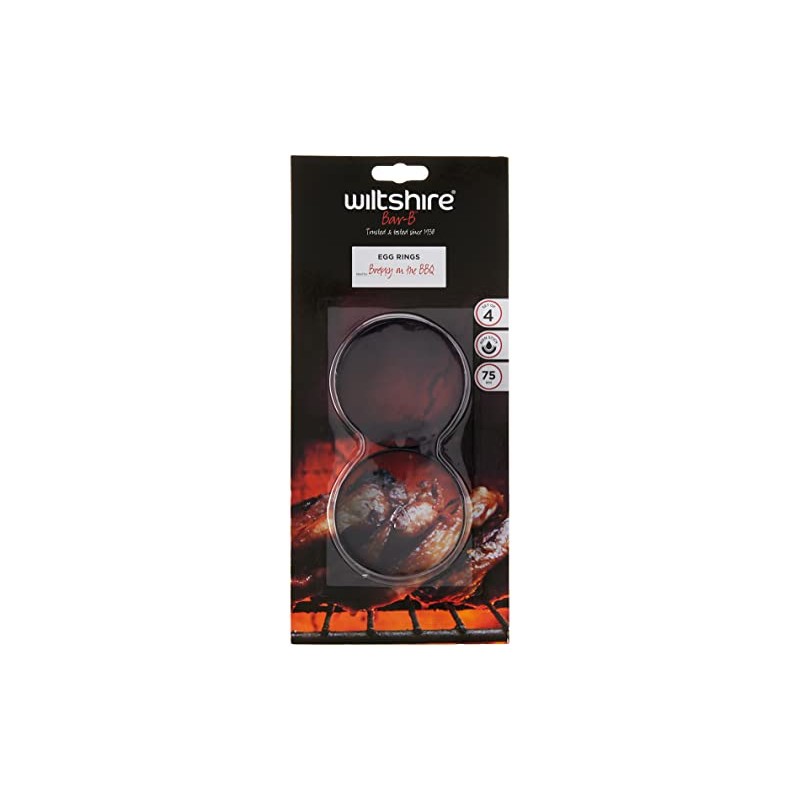 Wiltshire Bar B Egg Rings, 4 Piece Pack 1.5x8.89x7.49 centimeters