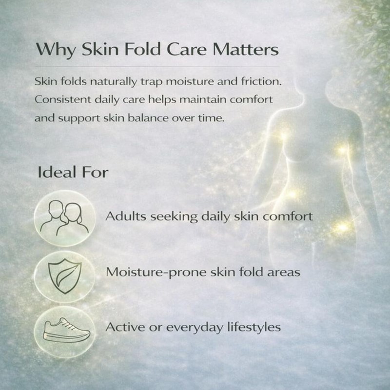 Intertrigo Cream, Skin Fold Car, for Moisture & Friction Protection,
