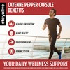 STAY ALIVE Cayenne Pepper Capsules w/Ginger, Garlic, Turmeric, Hawthorn, Diosmin,