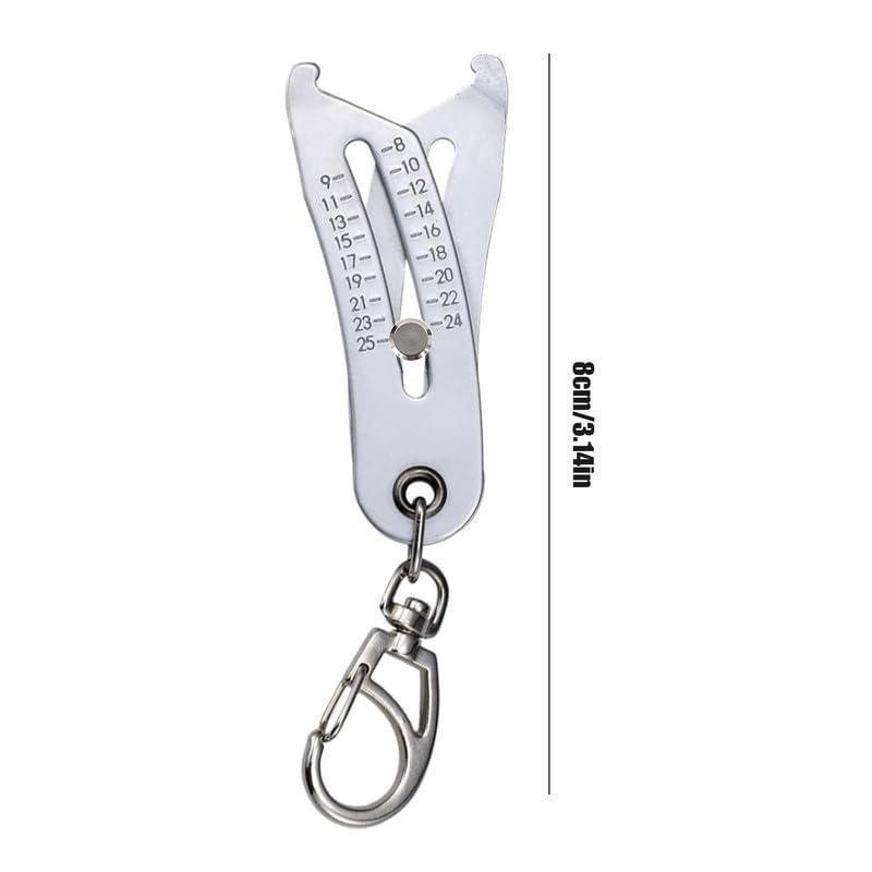 Portable Precision Thread Gauge Keychain, Bolt Size-Finder Keychain, Nut &