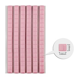 96 Pieces Sticky Tack, Wall Adhesive, Removable and Reusable Mounting Putty for Wall Hanging Pictures, Poster, Museum (96, Pink)