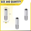 Mardatt 12 Pcs 3/8" Zinc Plated Metal Knurled Drop in
