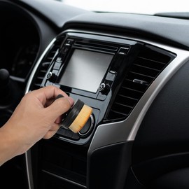 Cepillo Aplicador para Brillo de Llantas con Cerdas de Alta Densidad y Soporte Ergonómico Cepillo Multiusos para Detalles y Limpieza de Autos Portátil y Resistente para Ruedas y