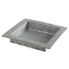 47th & Main Metal Decorative Tray, 9.4" Square, Galvanized
