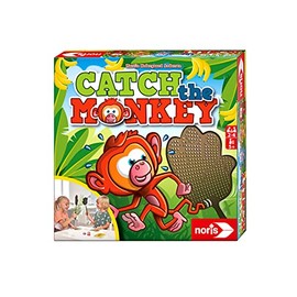 Noris 606061881 Catch the Monkey - The Monkey Reaction Game for 2 - 4 Players, Board Game, for Children from 5 Years