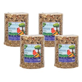 JCs Wildlife No Mess, No Waste Fruit Blend Premium Bird Seed Large Cylinder (4)