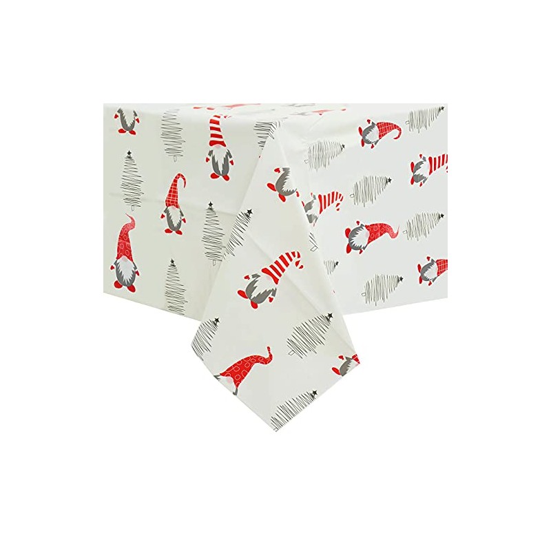 Mr Crimbo Wipe Clean PVC Vinyl Christmas Tablecloth Dining Xmas