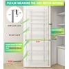 Mefirt White 9-Tier Over The Door Pantry Organizer, Pantry Organization