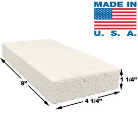 Lynn Manufacturing Insulating Fire Brick, 2300F, Split 9" x 4.5" x 1.25", for Kilns, Forges, Metal Clay Firing, Jewelry Soldering, K-23 FireBrick, Single, 3143P