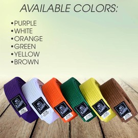 Fadi Sports Revansh Martial Arts Belt - Uniform Rank Belt for Karate, Judo, Aikido, Taekwondo - Unisex, for Kids Adults (Brown, 4)