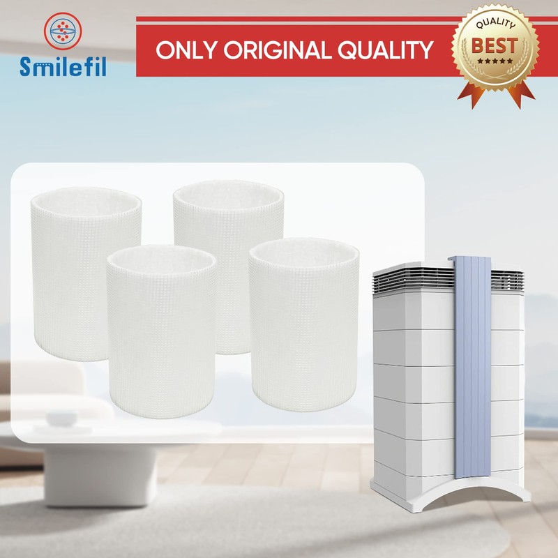 Smilefil 4 Pack Premium Replacement Post Filter Sleeve Compatible with
