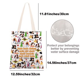 G2TUP DDLJ Inspired Tote Bag Raj And Simran Gifts Romance Movie Gifts DDLJ Shoulder Bag (Bade bade)