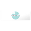 CafePress Love Airplane Bumper Sticker Sticker (Bumper 50 pk)