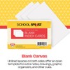 School Smart Unruled Index Cards, 4 x 6 Inches, White,