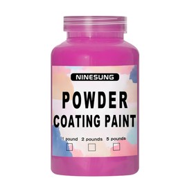 ninesung Powder Coating Paint Perfect for Metal Surfaces | Car Paint | Building Materials | Powder Paint for Steel Structures, Factories, Buildings, Playgrounds, Gardens (Hot Pink, 16 oz)