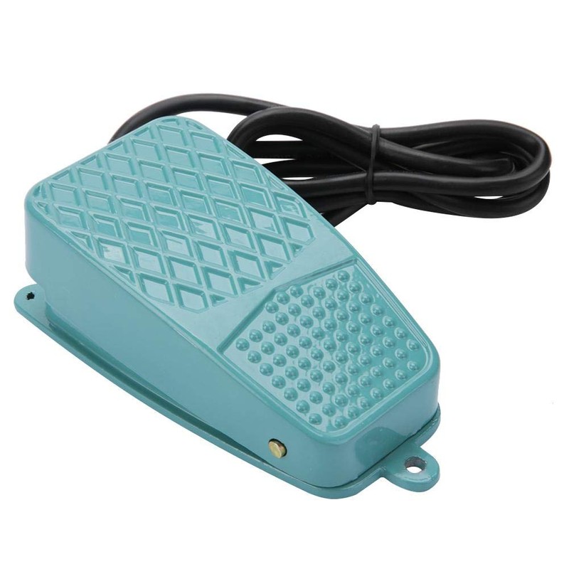 Akozon TFS-2 Foot Pedal Switch, Foot Operation, Anti-Slip, Aluminum, Two-Handed,
