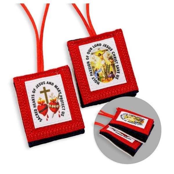Five Fold Wool Scapular - NEW - 1514-555