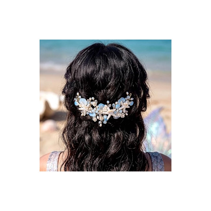 Tocados de boda con forma de estrella de mar, sirena,