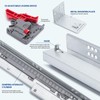 LONTAN 6 Pairs Undermount Soft Close Drawer Slides 12 Inch