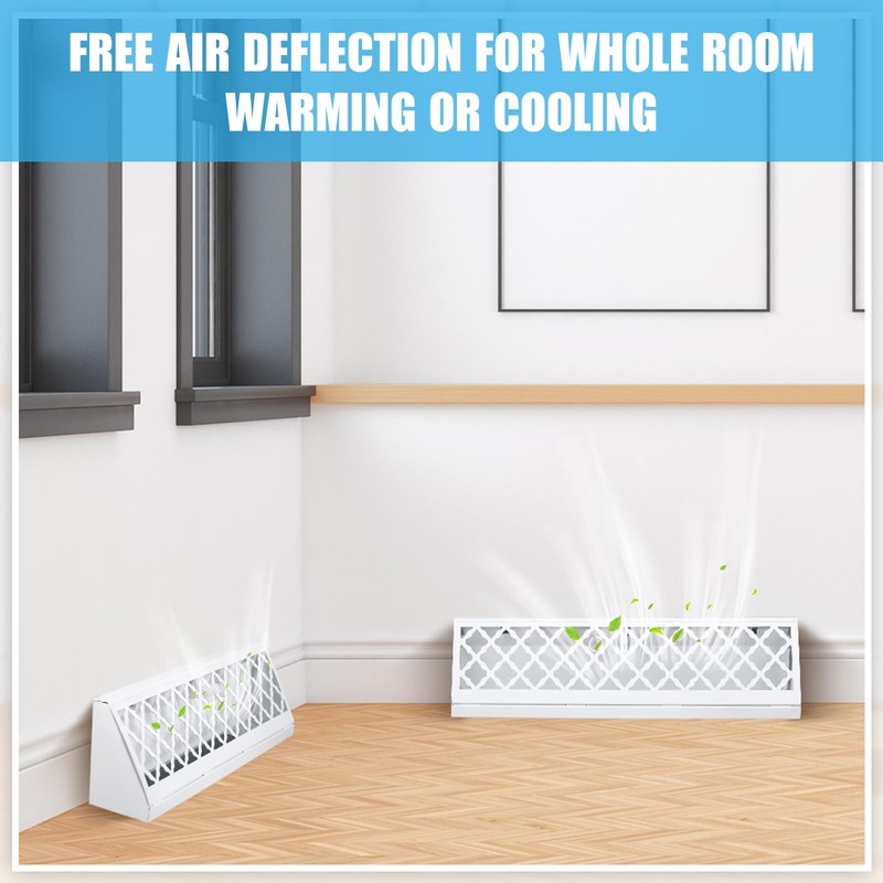 Blulu 1 Pcs 18 Inch Baseboard Register Duct Opening Size