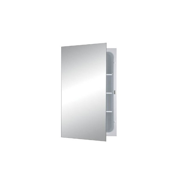 Jensen 1438 Focus Frameless Medicine Cabinet with Polished Mirror, 16-Inch by 26-Inch