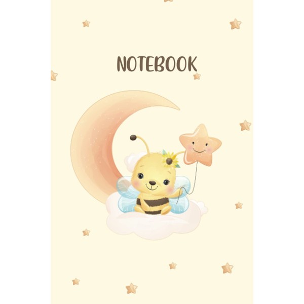 Bee design pattern note book: Cute bee design paper back