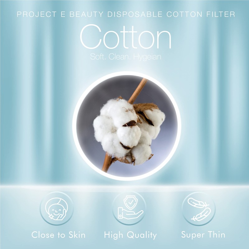 500pcs Cotton Filter (11mm) by Project E Beauty | Microdermabrasion