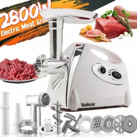 2800W Electric Meat Grinder Household Safe Sausage Chicken Beef Mincer White USA