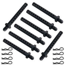 8-Pack 68mm RC Car Body Shell Post Plastic Holder Mounts with Clips Compatible with 1/10 4WD Remote Control Car Off-Road Buggy Truck