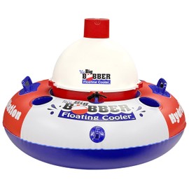 Hydration Station Float and Big Bobber Floating Cooler Bundle, Durable Inner Tube with Cup Holders & Mesh Bottom, Portable Drifter Cooler, Keeps Drinks Cold for Tubing, Boating & Outdoor Fun