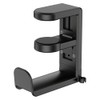 Adjustable Rotating Headphone Stand with Cable Organizer - Black