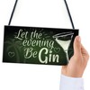 RED OCEAN Funny Gin Sign Alcohol Plaque Garden Shed Home