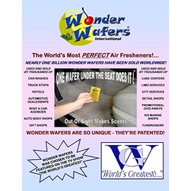 Wonder Wafers 10 CT Individually Wrapped Air Fresheners ISLAND BREEZE