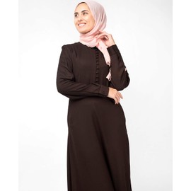 Silk Route© Slim Cocoa Maxi Dress Abaya Maxi Dress Jilbab Medium 56