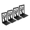 4Pcs Metal Book Ends Orderly Storage Arbitrary Adjustment Smoother Edges