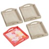 Fun Express DIY Small Unfinished Wood Trays - 4 Pc