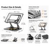 Aluminum Alloy 360 Degree Rotation Foldable Mobile Phone Tablet Bracket