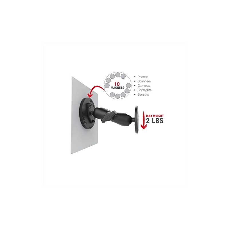 RAM MOUNTS RAM-238-MAG88U Tough Magnet Base Diameter 88mm 1.5" Ball