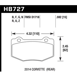 Hawk HB727N.592 Disc Brake Pad