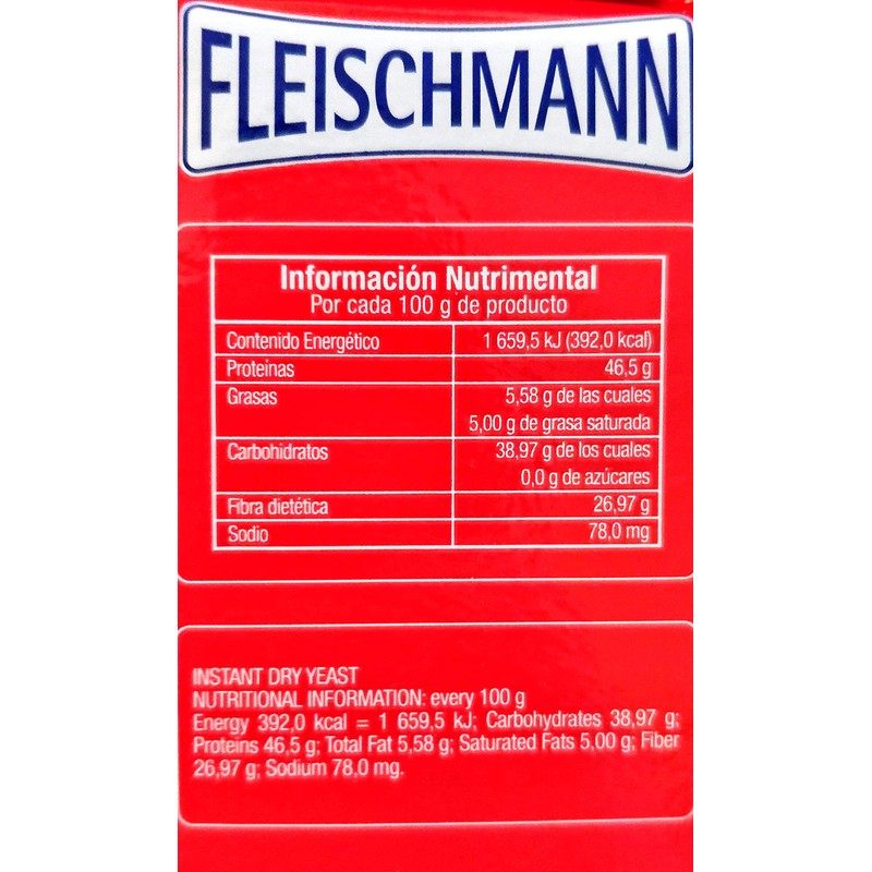 Fleischmann levadura seca instantánea 1 ct – 15.9 oz (450