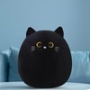 SQEQE Cat Plushie Black Cat Stuffed Animal Kawaii Cat Plushie
