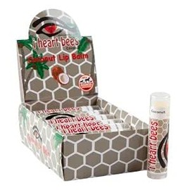 I HEART BEES All Natural Coconut Lip Balm