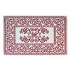 Casatessile Augusta Cotton Bath Rug Bordeaux 60 x 90 cm