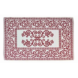 Casatessile Augusta Cotton Bath Rug Bordeaux 60 x 90 cm