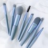 Portable 8-Piece Makeup Brush Set: Soft, Short, Travel-Friendly for Beginners One Size / Cream Apricot 15ea