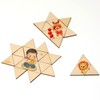 yueton 100PCS 30mm/1.2inch Triangle Unfinished Blank Wood Pieces for DIY