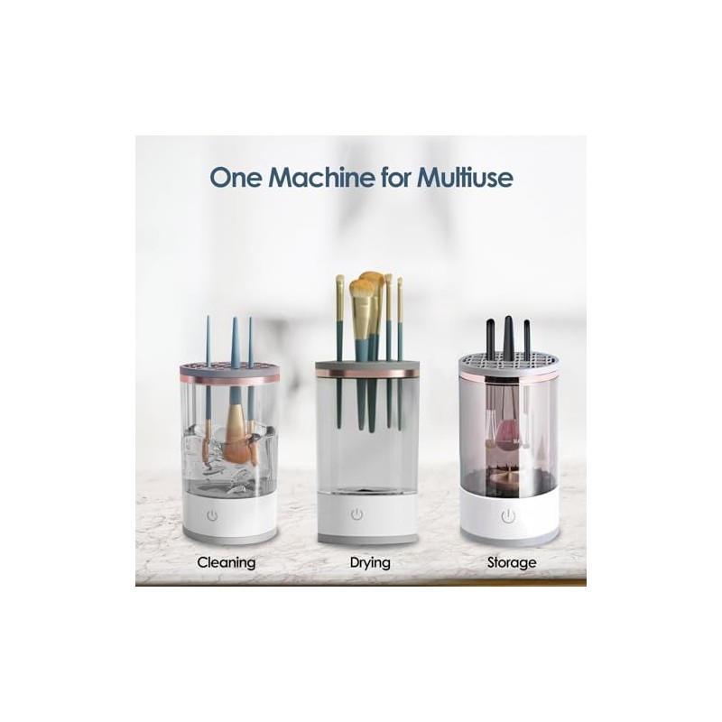 Máquina Limpiadora de Brochas de Maquillaje para una Limpieza Rápida